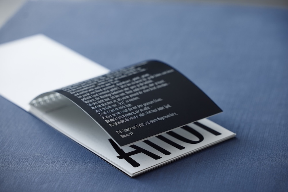 ein ausschnitt aus dem 2. specimen, der die schrift im fließtext zeigt